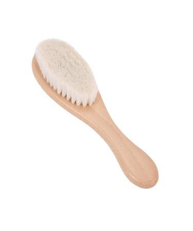 Bassulouda Wooden Handle Hairdressing Soft Fiber Brush Barber Neck Duster Cleaning Remove Brush Styling Tools
