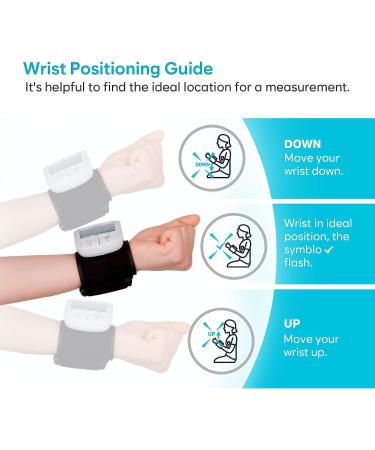 EasyHome Bluetooth Smart Wrist Blood Pressure Monitor with Large Cuff | Digital Sphygmomanometer with Heart Positioning Indicator | iOS & Android APP Compatible | EBP-085 - Buy Online on GoSupps.com