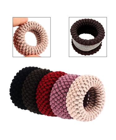 Niaciswe 20-Piece Thick Cotton Ponytail Holders | Seamless Hair Ties for Women | Durable Rubber Hair Ties for All Hair Types - Buy Online on GoSupps.com