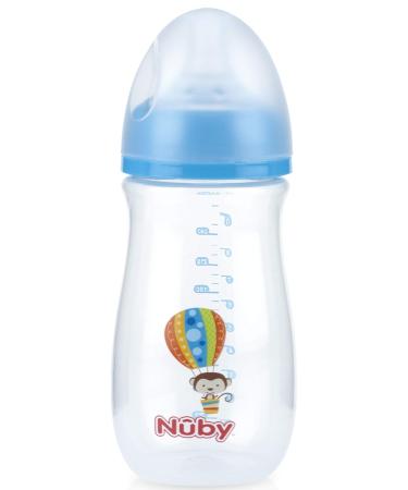 Nuby Wide Neck Bottle with Anti-Colic Air System  Colors/Prints May Vary  1pk Multi - Buy Online on GoSupps.com