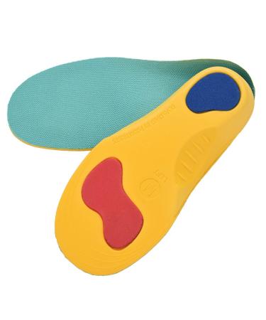 Orthotics Insole Kids Premium Sole Inserts Grade Orthotic Insole Orthotic Shoes Inserts for Flat Feet and Arch Support Plantar Fasciitis Relief Kids Size 4-6 (M)