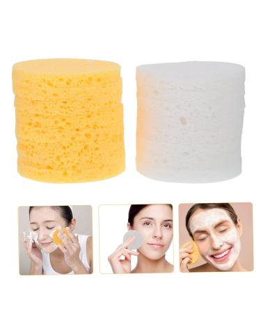 100 Pcs Face Wash Cleaning Puffs - Rounded Cosmetics Cleaning Tool for Skincare - Buy Online on GoSupps.com