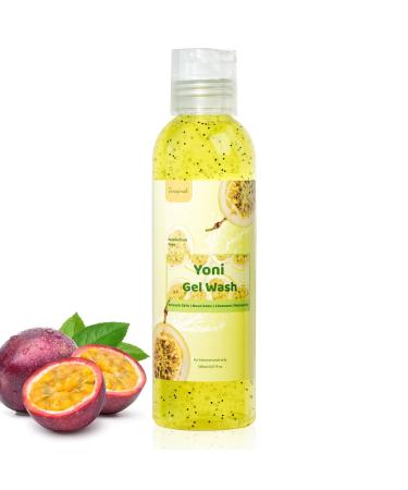 Yoni Wash Femenine Wash for Women pH Balanced Yoni Cream for Intimate Area Hygiene Feminine Vaginal Yoni Vaginal Tightening Gel Natural Organic Passion Fruit Juice Body Wash
