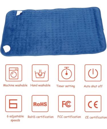 Zerodis Electric Blanket - LED Display Heating Blanket with Sleep Timer for Cozy Bedroom Comfort - Blue - Buy Online on GoSupps.com