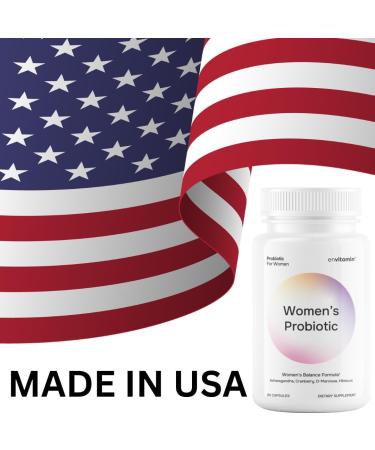 Probiotic for Women Balance Formula with Ashwagandha Cranberry Black Cohosh D-Mannose Hibiscus & Dandelion - Support Your Microbiome Womens 60 Count (Pack of 1) - Buy Online on GoSupps.com