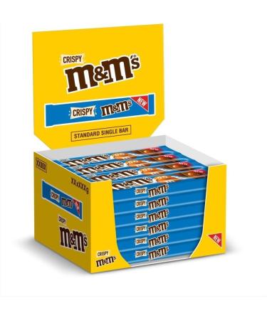  M&M's M&M's Crispy Pieces & Milk Chocolate Bar 31g x 24 Bars Full Size - Buy Online on GoSupps.com
