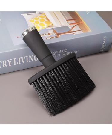 Professional 2-Piece Neck Brush Set for Hairdressing - Hair Cutting Duster Brushes with Handle (Black) - Ideal for Hairdressers & Barbers - International Shipping Available - Buy Online on GoSupps.com