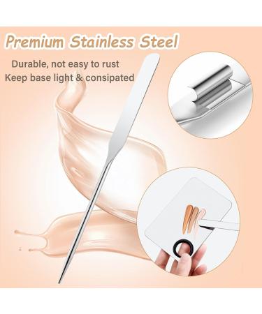 Korean Makeup Spatula & Palette Set | Professional Foundation Mixing Tool with Leather Cover - Buy Online on GoSupps.com