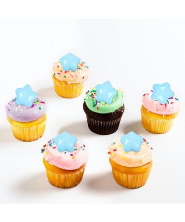 Keaziu 25PCS Little Star Cupcake Toppers Twinkle Star Cute Cupcake Picks Wedding Engagement Bridal Baby Shower Birthday Party Decorations Supplies Blue - Buy Online on GoSupps.com
