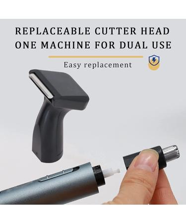 USB Rechargeable Nose Hair Trimmer - 360 Electric Facial & Eyebrow Hair Remover for Men & Women - Perfect for Travel & Commuting - Buy Online on GoSupps.com