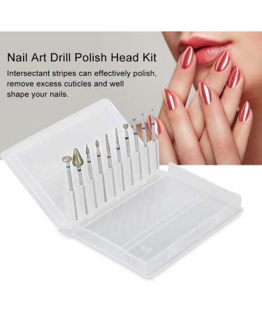 more durable Tungsten Steel Nail Drill Head Nail Grind Head Lightweight and portable preservative Salon Shop for Home(F suit) - Buy Online on GoSupps.com