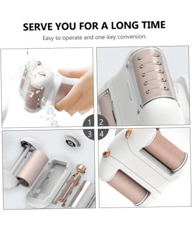 Housoutil Electric Foot Electric Tool Electrical Tools Rhinestone Pasties Pedicure for Feet Electric Dead Skin Remover Footcallus File Care Foot Scraper Abs White - Buy Online on GoSupps.com