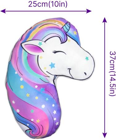 Basumee Unicorn Seat Belt Covers for Kids - Car Seat Head Support & Shoulder Pads in Purple - Buy Online on GoSupps.com