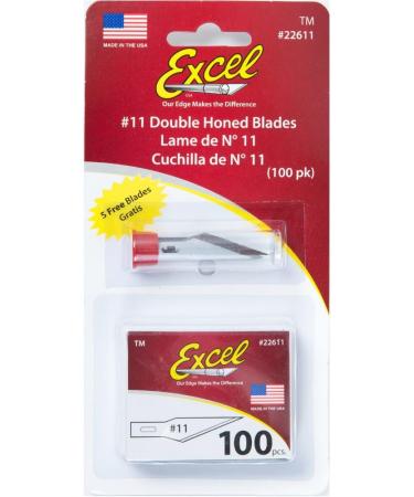 Excel Blades #11 Replacement Hobby Blade - 100 Pack | American Made Carbon Steel Craft Knife Blades - Buy Online on GoSupps.com