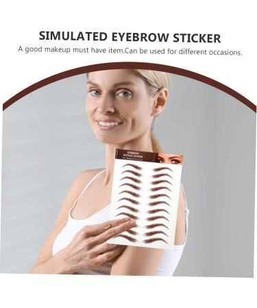 AUTSUPPL 5 Sheets Fake Eyebrow Stickers Sticker Eyebrow Stickers Shaping Eyebrow Stickers Peel off - Buy Online on GoSupps.com