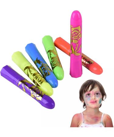 Glow in the Dark Skin Paint - Luminous Face Paint Pencils | Safe Washable Sticks for Party Makeup Halloween Birthday Club Outdoor Kids and Adults Prom - Buy Online on GoSupps.com
