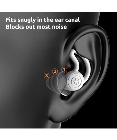Noise Cancelling Earplugs for Sleeping & Protection | Super Soft | Ideal for Swimming Concerts & Noisy Environments - Grey - Buy Online on GoSupps.com