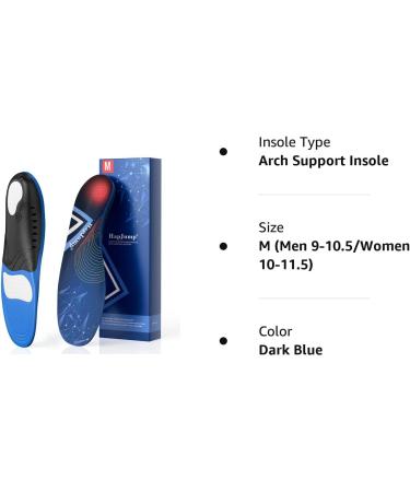 Plantar Fasciitis Relief Insoles - Motion Control Arch Support for Men & Women (M 9-10.5/W 10-11.5) - Buy Online on GoSupps.com