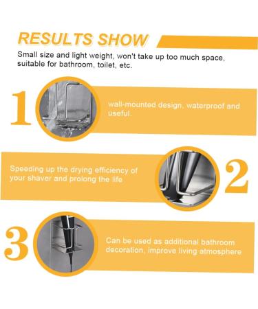 Magiclulu Stainless Steel Electric Shaver Wall Holder - Razor Hooker for Shower - Durable Inoxlm Stand for Electric Razors - Buy Online on GoSupps.com