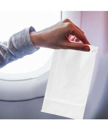 Lurrose 25pcs Disposable Vomit Bags for Car & Motion Sickness - White Throw Up Bags for Pregnancy Sickness - 23.50X12.00X7.50cm - Buy Online on GoSupps.com