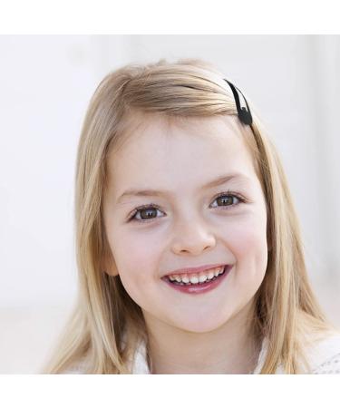 30 Pcs Black Snap Hair Clips 3.1 Inch Big Size Barrettes for Women - No Slip Metal Snap Hair Pins - Buy Online on GoSupps.com