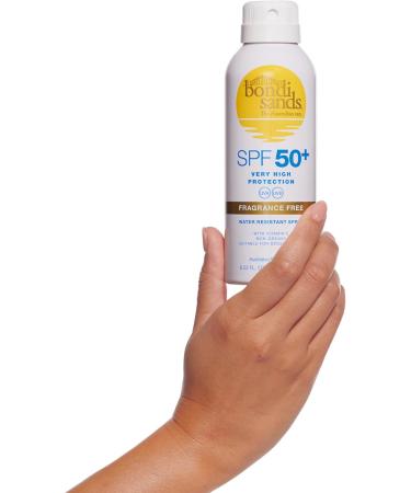 Bondi Sands Fragrance Free Sunscreen Aerosol Mist SPF 50 | Non-Greasy Broad Spectrum Formula Moisturises Soothes and Protects Skin Water Resistant Up To 4 Hours + Cruelty Free | 160g/5.64 Oz - Buy Online on GoSupps.com