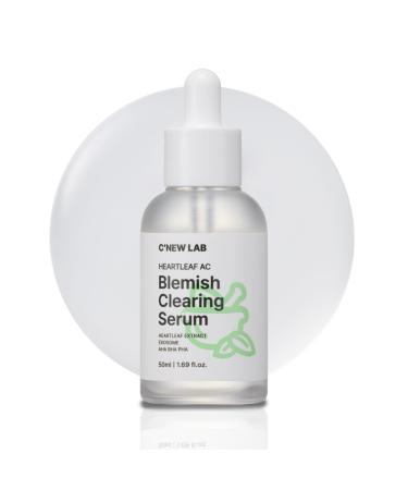 C NEW LAB Heartleaf AC Blemish Clearing Serum 50ml (1.69 fl.oz.) | Soothing & Skin Texture Refining Serum Oil Control Lightweight Essence | Heartleaf Extract Niacinamide 5% Korean Skin Care