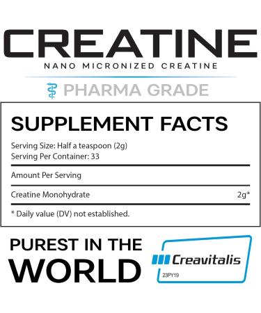Nano Creatine - Micronized Creatine Monohydrate for Maximum Muscle Growth | Vegan Gluten-Free Supplement - Buy Online on GoSupps.com