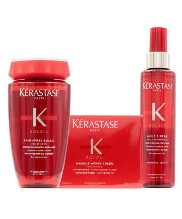 Kerastase Soleil Shampoo Apres Soleil 250ml Masque 200ml Huile Sir ne 150ml