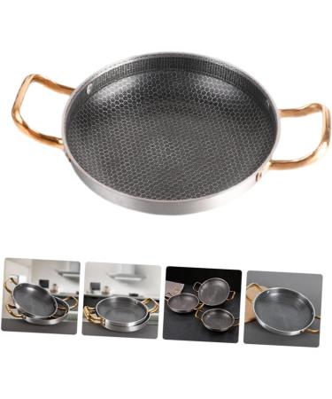 Alipis 26c Stainless Steel Cooking Pot Crayfish Camping Wok Induction Cooker maifan Wok Omelet pan Non Stick pan Amphora Saucepan Spanish Paella pan Stainless Steel Honeycomb 39x26cm As Shown - Buy Online on GoSupps.com