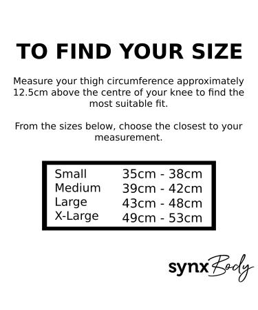 SynxBody SynxPlus Knee Support Sleeve (Pair) Knee Brace Elastic Breathable Knee Compression Sleeve. Helps Relieve Joint Pain for Arthritic Sufferers and Recovery from Injuries - Medium - Buy Online on GoSupps.com