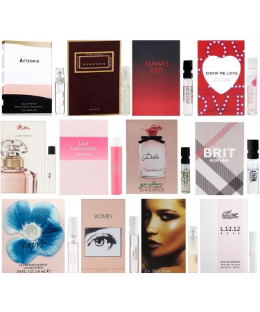 Women's Designer Fragrance Sampler Set - Luxury High End Perfume Vial Sample Most Popular (8 Random Samples) 0.01 Fl Oz (Pack of 8) - Buy Online on GoSupps.com