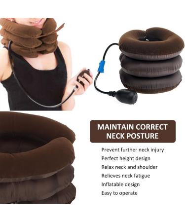 Cervical Neck Traction Device - Adjustable Inflatable Neck Support & Massager for Pain Relief | International Shipping Available - Buy Online on GoSupps.com
