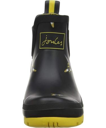 Joules Women's Wellibob Rain Boot 7 - Black Metallic Bees - Waterproof Fashion Boot - Buy Online on GoSupps.com