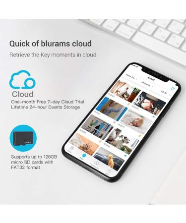 blurams Security Camera  2K Indoor Camera 360-degree Pet Camera for Home Security w/Motion Tracking  Phone App  2-Way Audio  IR Night Vision  Siren  Works with Alexa & Google Assistant White - Buy Online on GoSupps.com