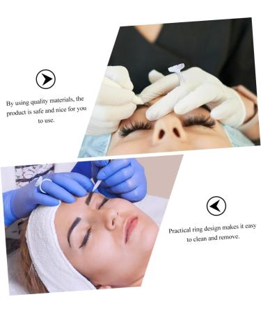 Godets pour Pigments de Maquillage 100 Pi ces Taille Standard Forme Anneau Ajustable Outil Professionnel pour Extension de Cils et Maquillage des Yeux Usage Salon de Beaut  - Buy Online on GoSupps.com