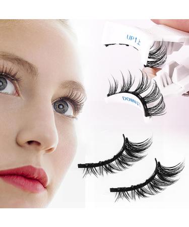 Magnetic Eyelashes | Reusable & Comfortable | 2 Pairs 2 Styles + Free Clip | Natural Look & Easy to Wear - Buy Online on GoSupps.com