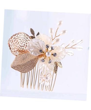 DOITOOL Wedding Pearl Hair Barrettes Rhinestone Hair Comb Pearl Hair Pin Hair Comb for Bride Crystal Headpiece Pearl Hair Comb Bridal Hair Comb Crystal Rhinestones Bride Comb - Buy Online on GoSupps.com