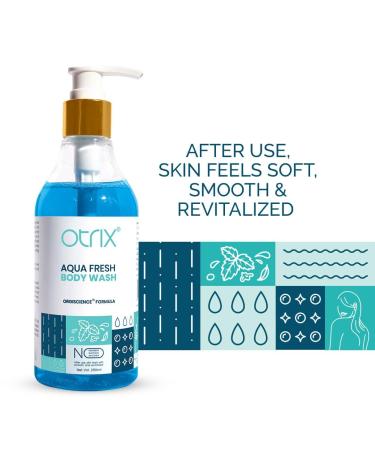 O.trix Aqua Fresh Hydrating Body Wash | Moisturizing Aloe & Citrus | Sulfate & Paraben-Free | Ideal for Women & Men | 290ml - Shop Internationally - Buy Online on GoSupps.com