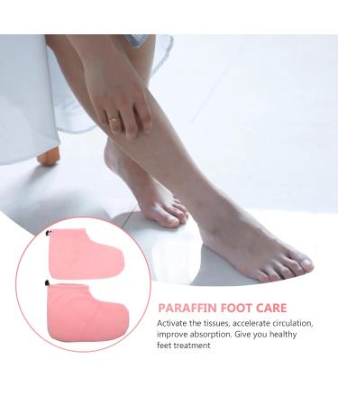 Uonlytech 2 Pairs Paraffin Wax Bath Booties | Elastic Opening Foot Care Covers for Thermal Treatment | Spa Wax Warmer Accessories - Buy Online on GoSupps.com