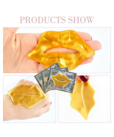 VERONNI 24K Gold Lip Mask - Hydrating Lip Plumper with 30 Patches for Smoother, Firmer Lips - Moisturizing and Nourishing Formula to Minimize Fine Lines - Buy Online on GoSupps.com