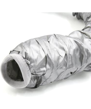 Ruilogod Silver Tone Polyester Portable Hair Drying Styling Soft Bonnet Hood Blow Dryer Connect Cap - Buy Online on GoSupps.com