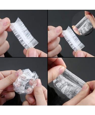100 Pcs Disposable Ear Covers for Hair Dye - Clear Plastic Ear Protectors for Salon, Spa, Bathing - Protects from Water and Stains - Buy Online on GoSupps.com
