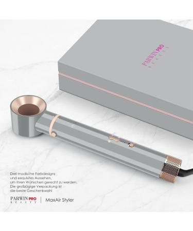PARWIN PRO BEAUTY MaxAIR Styler 5in1 hairdryer hot air brush set Air Styler with 110000 rpm highspeed motor hair styler for drying smoothing volume curls ionic care gray - Buy Online on GoSupps.com