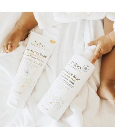 Babo Botanicals Sensitive Baby Daily Hydra Lotion 8 fl oz - Fragrance Free & Gentle Moisturizer - Buy Online on GoSupps.com