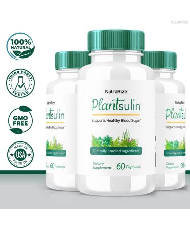 Plantsulin Oral Capsules - 2 Pack Gluco Supplement for Stable Healthy Levels | All-Natural Advanced Formula | 120 Capsules - Top Reviews - Buy Online on GoSupps.com