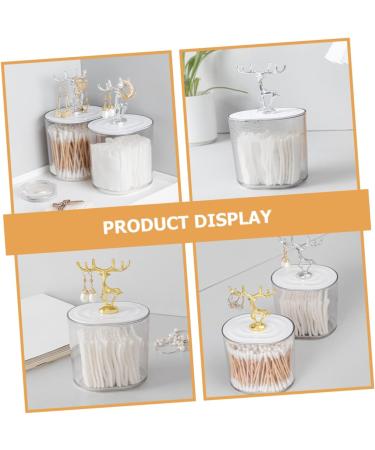 Exceart 8-Piece Cosmetic Storage Box | Dental Container & Dispenser | Plastic Canister with Lid | Bathroom Essentials & Cotton Swab Holder - Buy Online on GoSupps.com