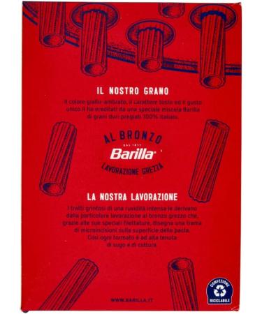  Italian Gourmet E.R. Barilla Tortiglioni al Bronzo Pack of 10 Bronze Extruded Pasta 400g Raw Processing Method + Italian Gourmet Polpa 400g - Buy Online on GoSupps.com