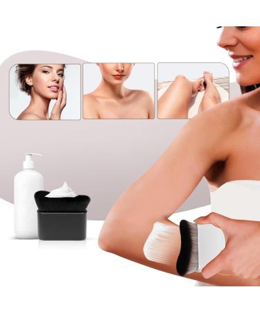 UNIMEIX Sunscreen Brush Self Tanner Brush Kabuki Brush Sunscreen Applicator for Kids Foundation Body Makeup Brushes for Liquid Foundation Powder (Black) - Buy Online on GoSupps.com