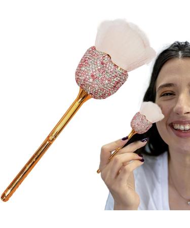 Powder Brush Makeup Brush and Foundation Brush Cheek Blush Brush Foundation Brush Soft Fiber Bristles Face Contour Cosmetic Brush Precise Application pink - Buy Online on GoSupps.com